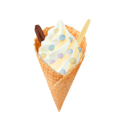 Super Cone Crispy White Chocolate Meringue,Soft Ice Corner,Angelo